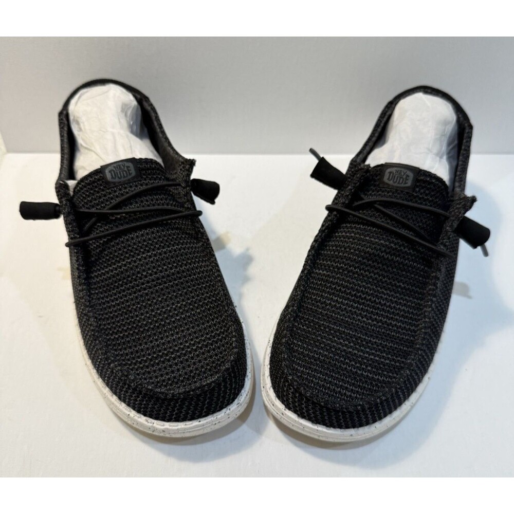 Hey Dude Wendy Rise Sox Womens Size 11 Black Casual Slip On Canvas Comfort Shoes